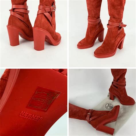 hermes selena boots|Hermes heel boots.